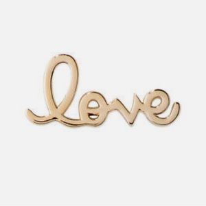 KEEP Collective Rose Gold “love” charm